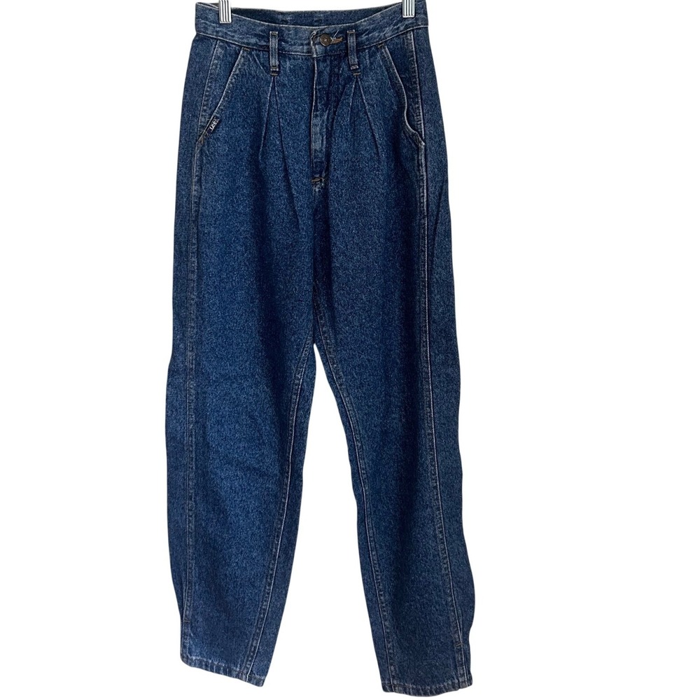 Vintage 80s Lee High Waisted Pleated Mom Jeans Union Made USA Size 6 25x30